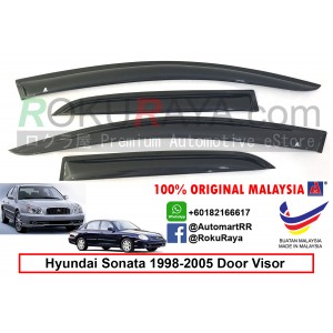 Hyundai Sonata EF (4th Gen) 1998-2005 AG Door Visor Air Press Wind Deflector (Small 7cm Width)